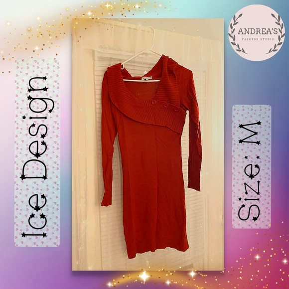 Ice design sweater dress - Picture 1 of 6